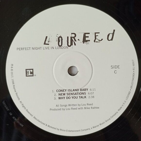 lou reed perfect night in london NEW EU ltd ed 180 gram 2 lp set 7000 issue - Picture 6 of 8